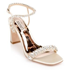 Badgley Mischka Marilee jeweled heels, 9M